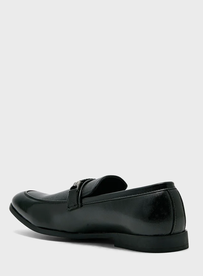 Robert Wood Perforation Detail Formal Slip Ons