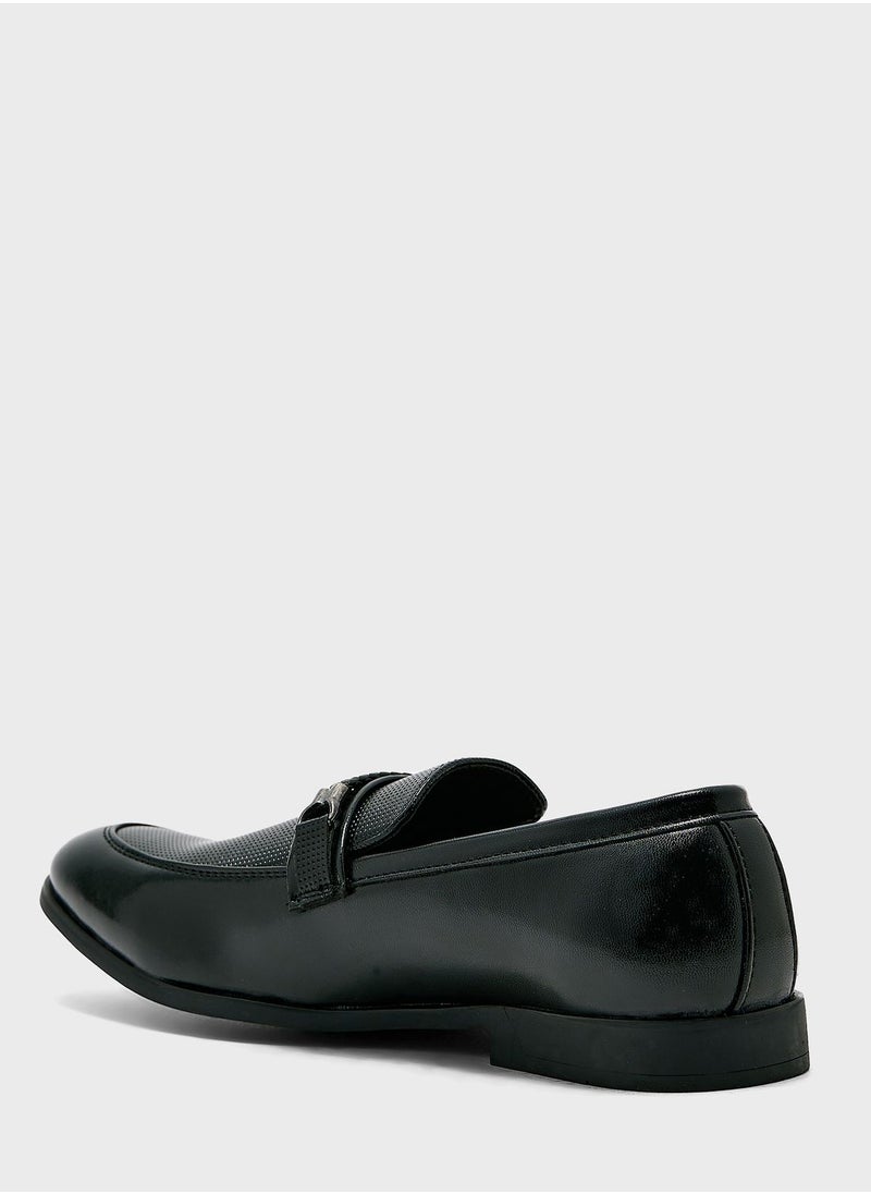 Robert Wood - Perforation Detail Formal Slip Ons - Image 1