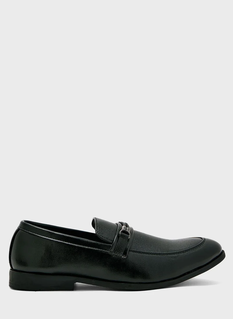 Robert Wood Perforation Detail Formal Slip Ons