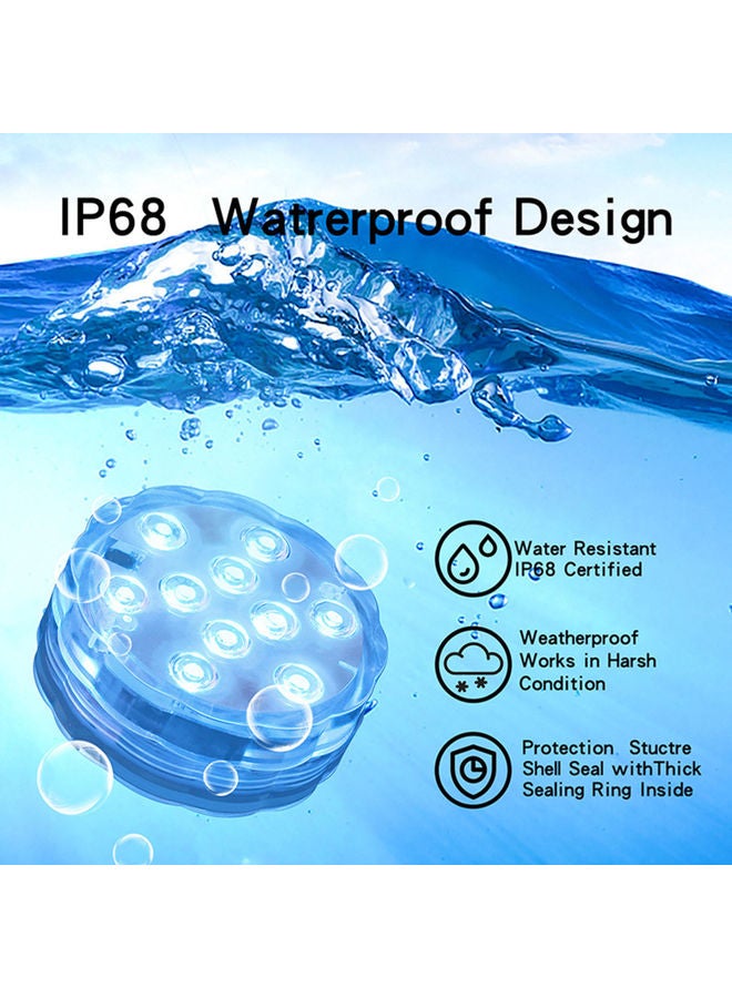 إسكدنيا مصابيح بإضاءة LED للغوص أبيض 12.50 x 3.70 x 9.50سم - Image 2