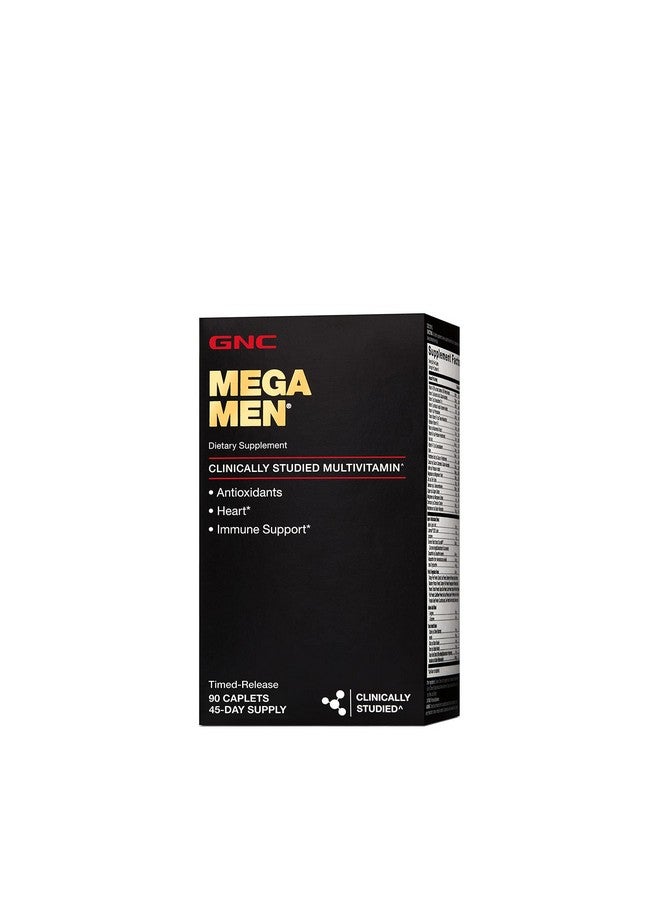 GNC أقراص Mega Men Multivitamin For Men، 90 قرصًا، مضادات الأكسدة، صحة القلب ودعم المناعة - Image 2