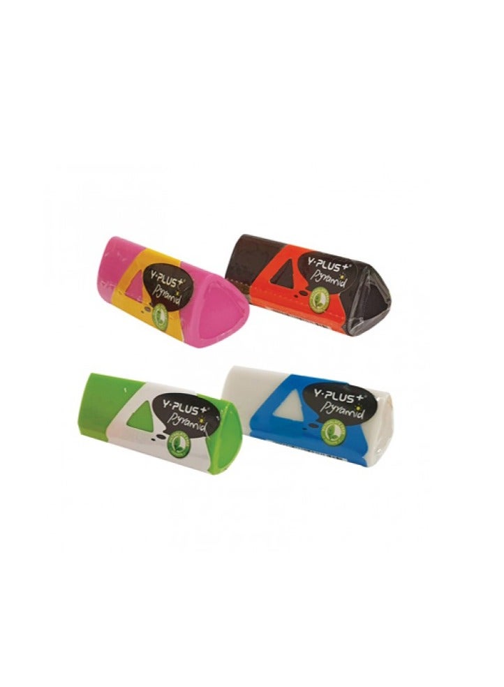 YPlus Eraser Pyramid ( Pack of 12 Pieces) - Image 2