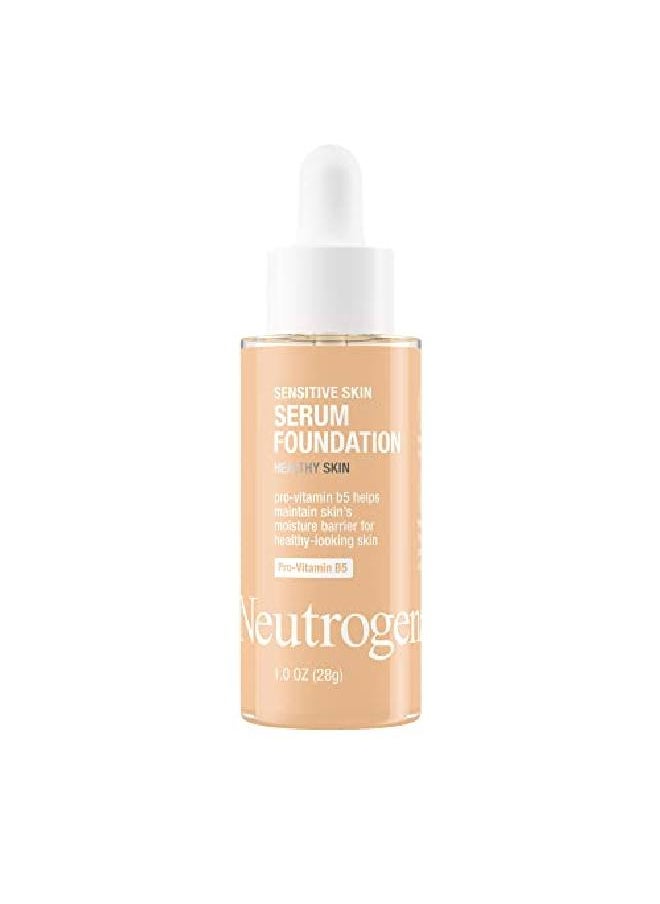 Neutrogena - Healthy Skin Sensitive Skin Serum Foundation With Provitamin B5 Color Correcting & Pore Minimizing Liquid Foundation & Face Serum Buildable Coverage Light/Medium 02 1 Oz - Image 1