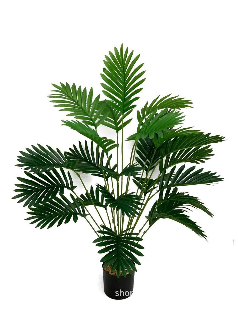 Generic 24 Artificial Green Palm Leaves for Home Decoration (With Pot) 