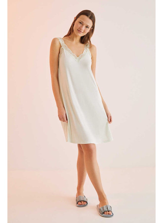 women'secret Lace strappy nightgown - Image 1