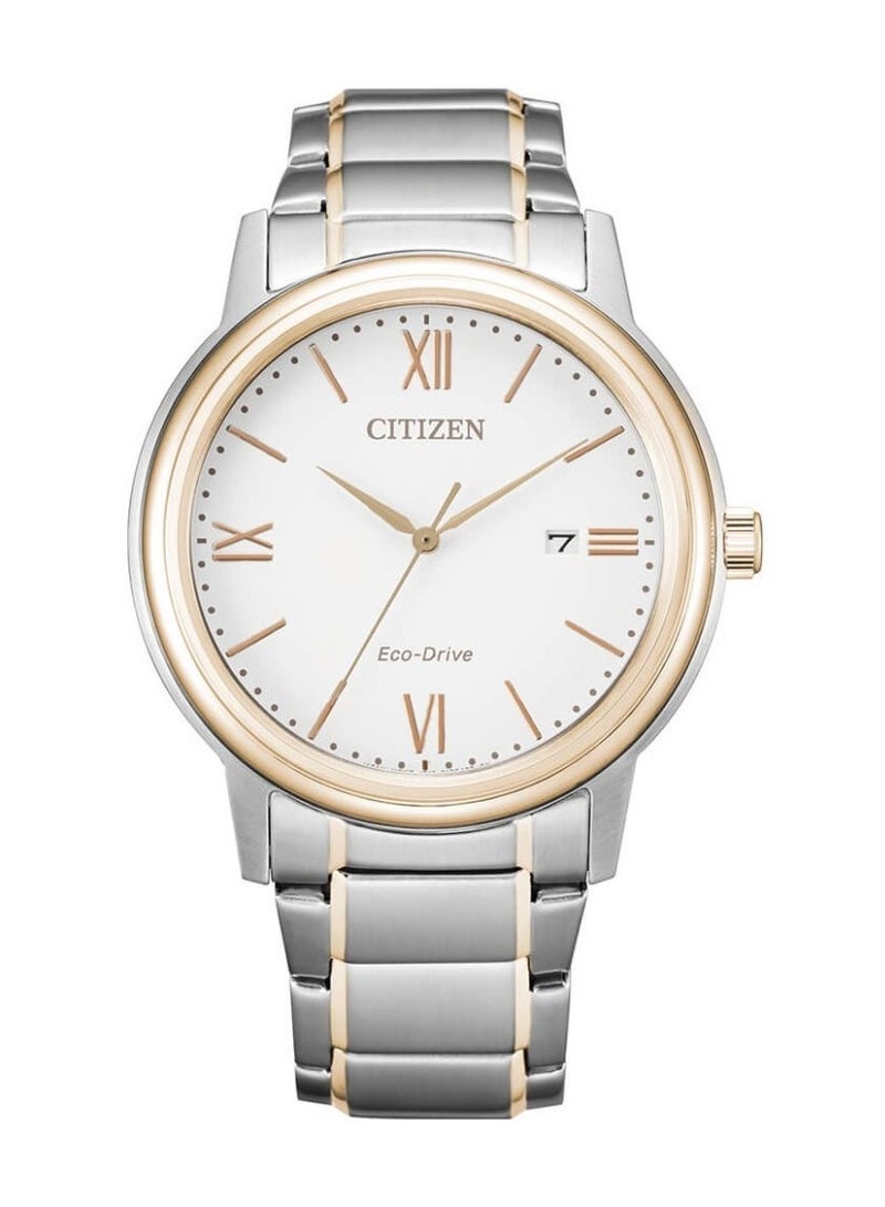 CITIZEN Eco-Drive Men's Watch AW1676-86A, 41.4 mm White Dial, Two-Tone Stainless Steel Case & Bracelet, 100 m WR - Image 1