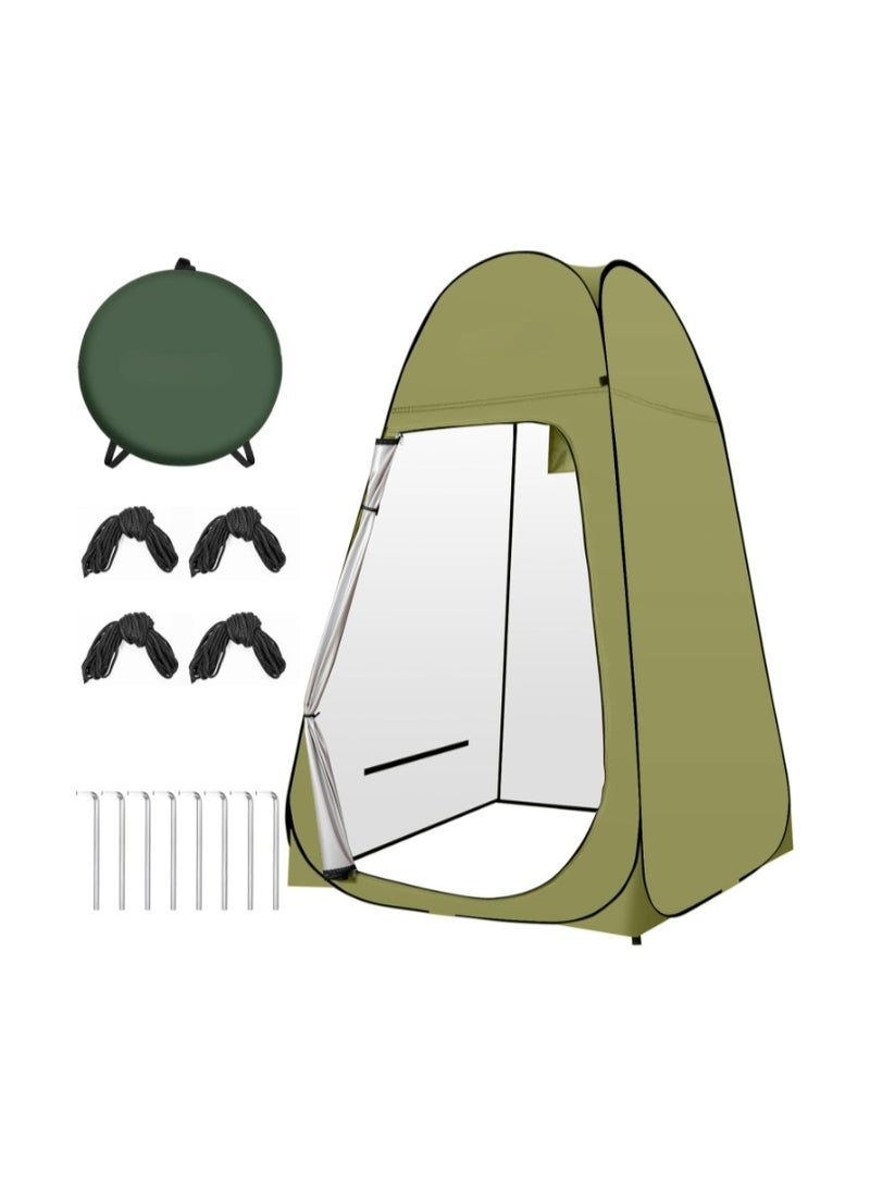 OUUTMEE Portable Folding Toilet Tent, Outdoor Changing Clothes Tent, Outdoor Privacy Tent, Pop-up Shower Tent, Beach Dressing Room with Carry Bag, Suitable for Shower/Toilet/Camping/Beach - Image 1