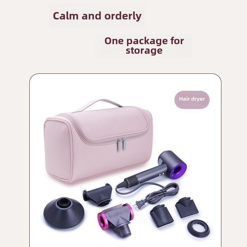 Hair Tool Storage Bag Blue Compact Lightweight - Durable Material Beauty Organizer for Travel Home Bedroom Bathroom - Image 3