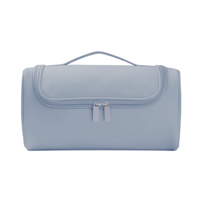 Hair Tool Storage Bag Blue Compact Lightweight - Durable Material Beauty Organizer for Travel Home Bedroom Bathroom - Image 1