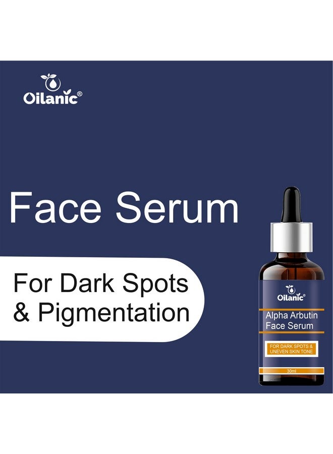 Oilanic Alpha Arbutin Face Serum for Glowing Skin (Pack of 2, Each 30 ml)|Helps Reduce Dark Spots Gentle Daily Care for Brighter Looking Skin Suitable for All Skin Types Ideal for Men and Women - Image 4