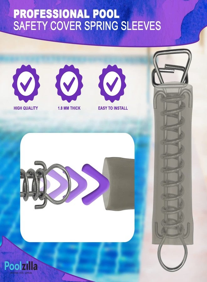 Poolzilla أغطية Poolzilla لحماية نوابض غطاء الأمان لحمامات السباحة، تحمي النوابض والسطح، عبوة من 20 قطعة - Image 5