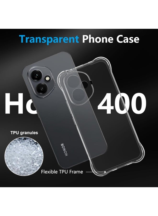 Clear Shockproof Tpu Mobile Phone Case, Slim Soft Silicone Protective Case For Honor 400 - Image 5