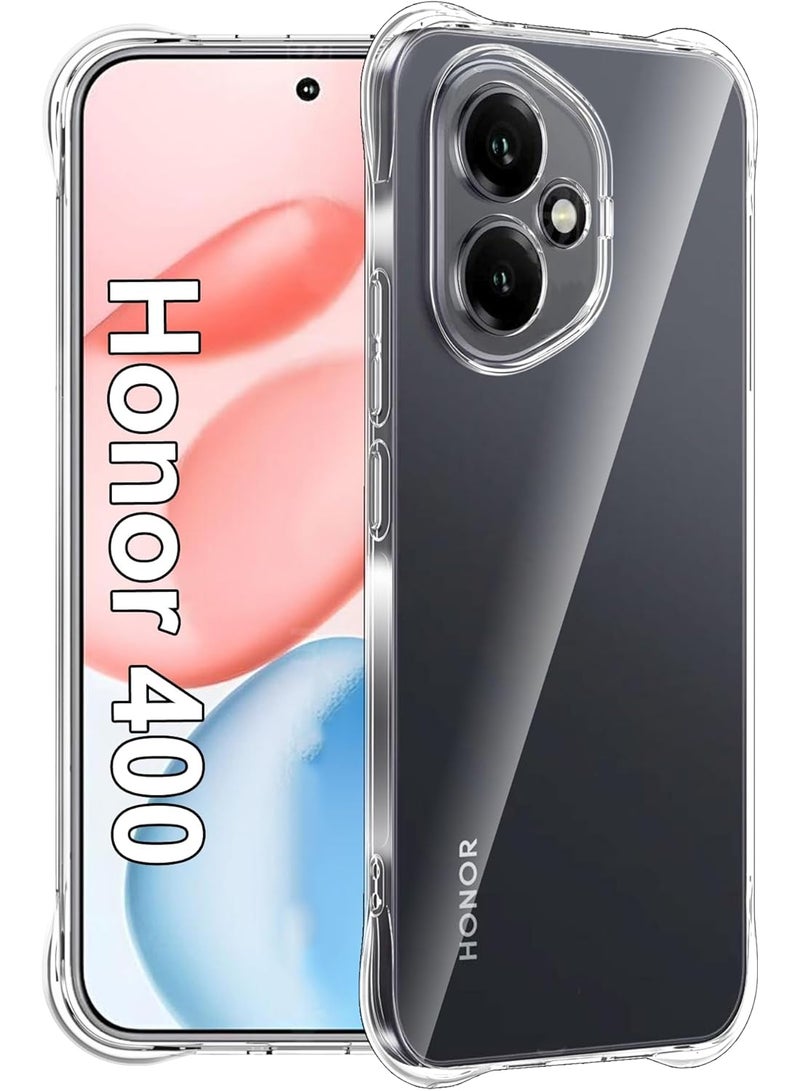 Clear Shockproof Tpu Mobile Phone Case, Slim Soft Silicone Protective Case For Honor 400 - Image 1