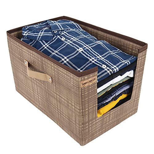 SHREY CREATION Non-Woven Shirt Stacker/Clothes Organizer|Foldable Non Woven Material|Closet & Wardrobe Organizer (Pack Of 2) - Image 2