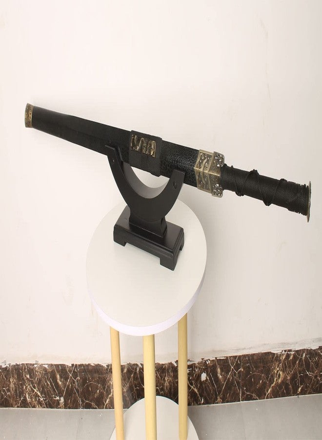 MANNIFEN Solid Wood One-Layer Desktop Samurai Sword Hanger Display Holder, for Katana, Wakizashi, Tanto Sword Weapon Rack - Image 5