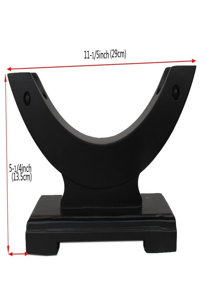 MANNIFEN Solid Wood One-Layer Desktop Samurai Sword Hanger Display Holder, for Katana, Wakizashi, Tanto Sword Weapon Rack - Image 4