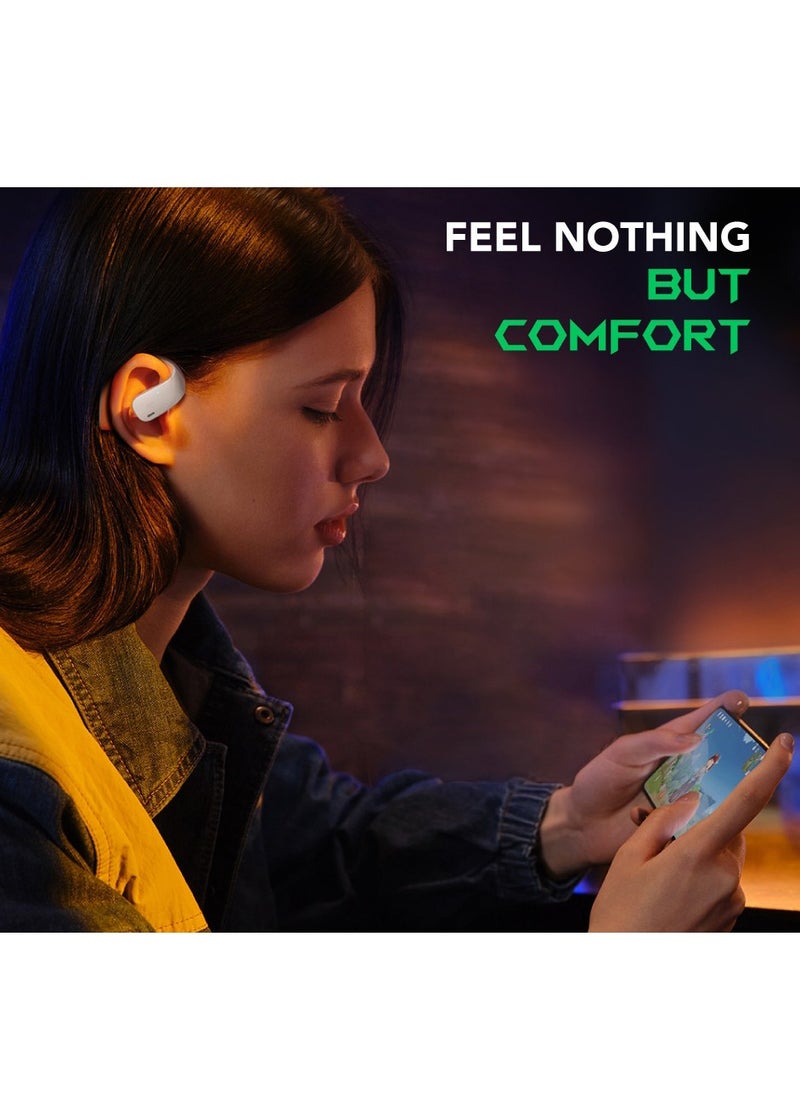 BLACK SHARK - Comfortable Immersive Earphone With Open Ear Wireless Design, 35H Long Battery Life,5.3 Bluetooth Connectivity and IPX67 Water Resistance T20- Orange/Blue - Image 1