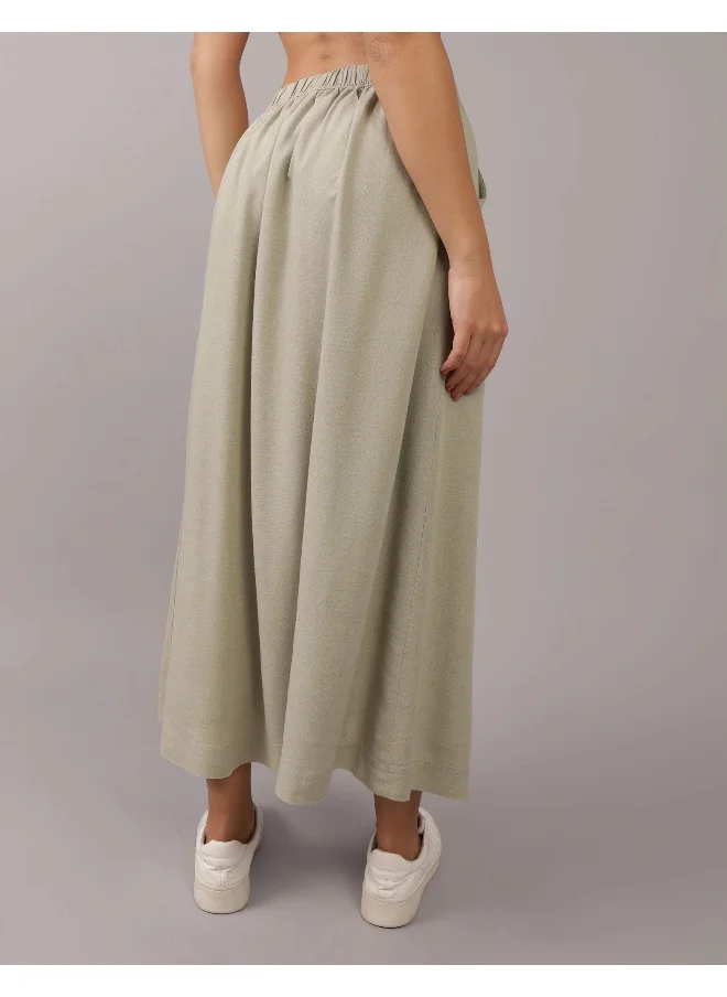 American Eagle High Waist Front Button Skirt