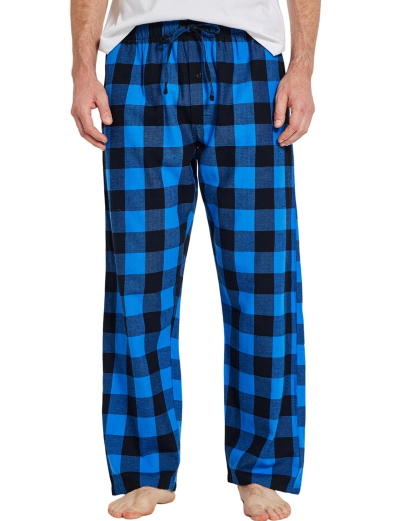 CYZ Men's 100% Cotton Super Soft Flannel Plaid Pajama Pants,F23015,Medium - Image 1