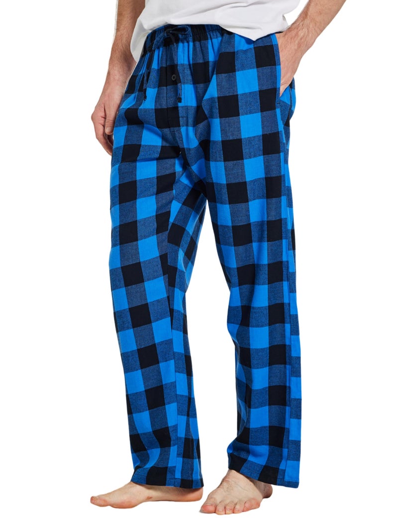 CYZ Men's 100% Cotton Super Soft Flannel Plaid Pajama Pants,F23015,Medium - Image 2