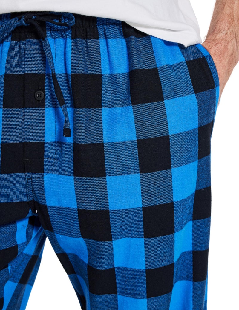 CYZ Men's 100% Cotton Super Soft Flannel Plaid Pajama Pants,F23015,Medium - Image 5