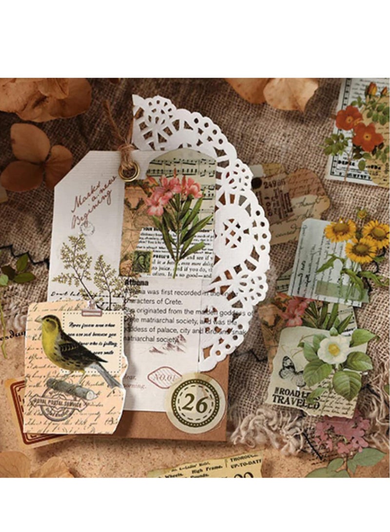 KASTWAVE Vintage Pattern Paper, Scrapbooking Paper, Scrapbooking Journaling Junk Journals Botanical Ephemera Supplies for Card Making Art and Craft Collage Gift Wrapping - Image 4