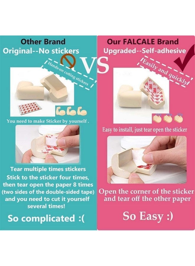 AnFun Corner Protector Baby Proof | Corner Guard Child Safety for Babies, Toddlers, Kids | Foam Corner Covers for Furniture, Table, Desk | 8 Pack (Ivory White) - Image 4