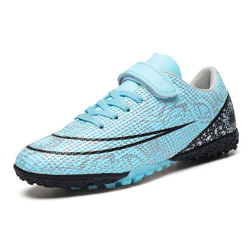 أحذية كرة القدم للأطفال مقاس 28-39 منخفضة القمة FG مسامير TF أظافر مكسورة قاع مسطح قاع مسمار HG حذاء رياضي مع خطاف وحلقة للرجال والنساء - Image 4