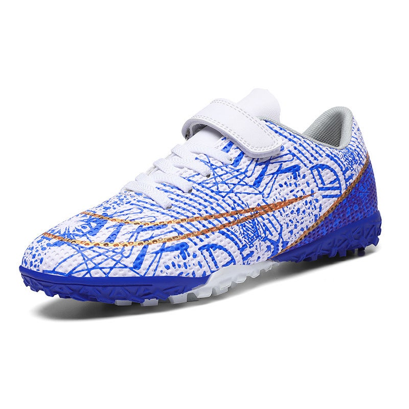 أحذية كرة القدم للأطفال مقاس 28-39 منخفضة القمة FG مسامير TF أظافر مكسورة قاع مسطح قاع مسمار HG حذاء رياضي مع خطاف وحلقة للرجال والنساء - Image 3