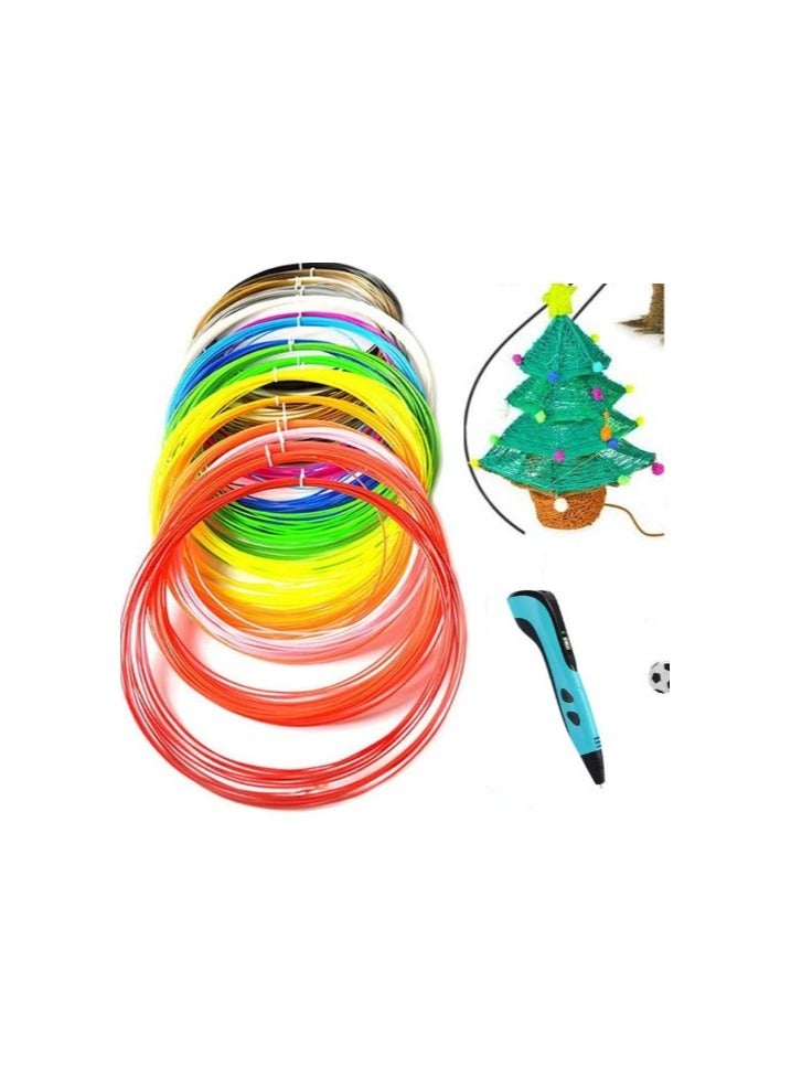 3D Pen Filament Refills PLA – 10 Colors, 10 Feet Each – 1.75mm 3D Printing Pen Filament, Total 100 Feet Compatible with 3D Pens & Printers  - Image 4