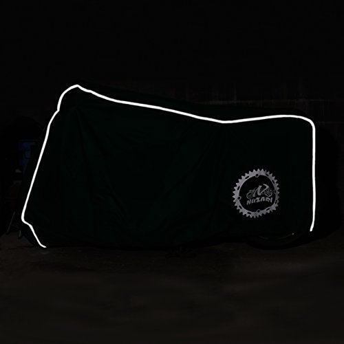 Nuzari Premium Motorcycle Accessories - Motorcycle Covers Waterproof Outdoor Storage - Powersports Vehicle Covers - Dirt Bike Motorcycle Cover for Adult Bikes - 250cc Scooter Cover, Reflective tarp M - Image 4