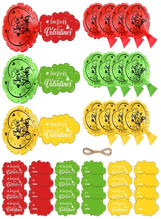 Vynium 12 Pack Valentine's Day Whoopie Cushions Card Set, Love Stinks Self Inflating Whoopee Cushion, Adult Valentine's Day Party Favors Fart Prank Kit, Novelty Trick Joke Gift for Adults Office Home(12PCS) - Image 1