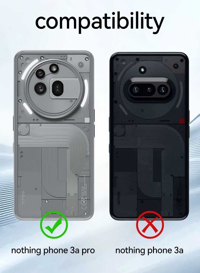 Tersely for Nothing Phone 3A Pro Case, Hard PC Back + Soft TPU Bumper Crystal Clear Slim Fit Lightweight Transparent Skin Cover Shockproof Non-Slip Anti-Yellow Protection - Image 2