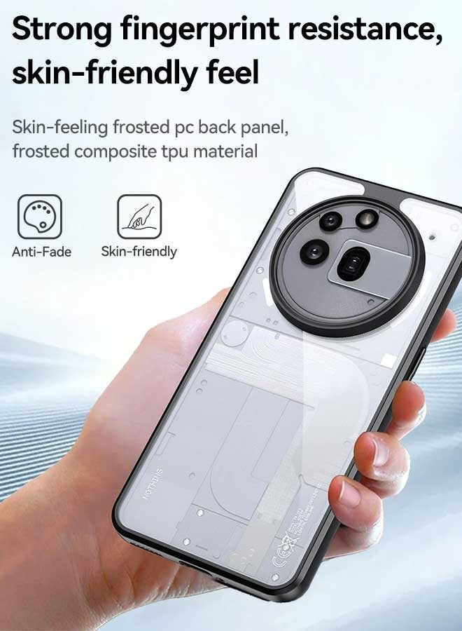 Tersely for Nothing Phone 3A Pro Case, Hard PC Back + Soft TPU Bumper Crystal Clear Slim Fit Lightweight Transparent Skin Cover Shockproof Non-Slip Anti-Yellow Protection - Image 3