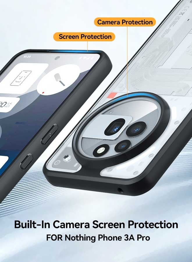 Tersely for Nothing Phone 3A Pro Case, Hard PC Back + Soft TPU Bumper Crystal Clear Slim Fit Lightweight Transparent Skin Cover Shockproof Non-Slip Anti-Yellow Protection - Image 5