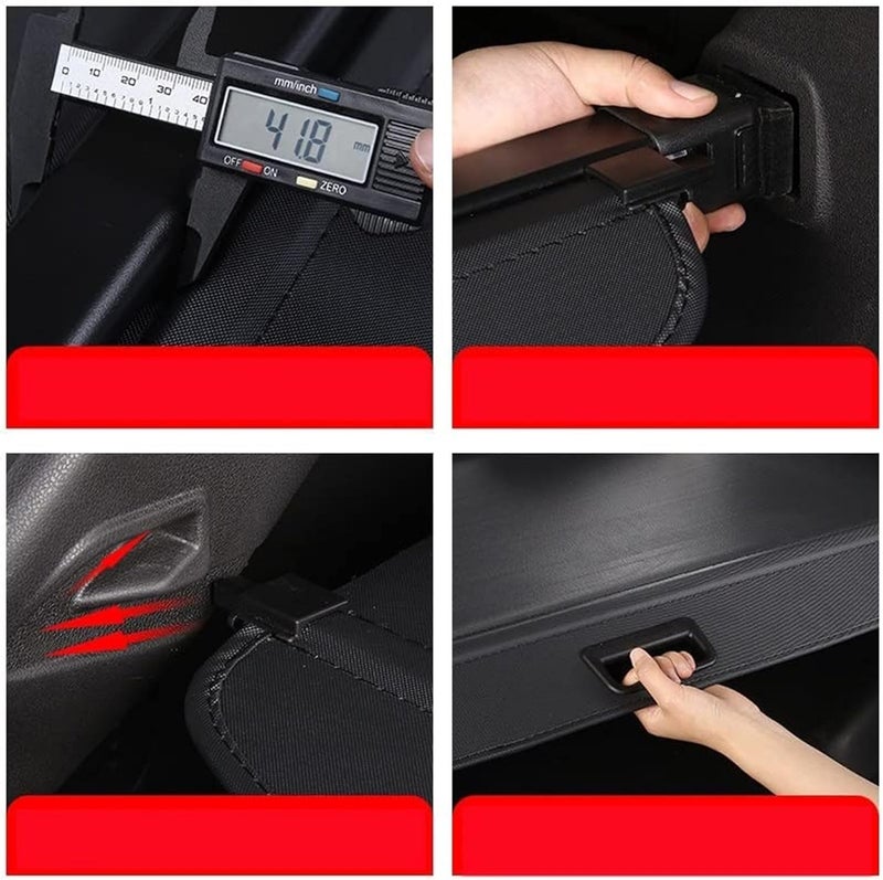 QASULER Retractable Cargo Cover for Toyota Yaris - Image 4