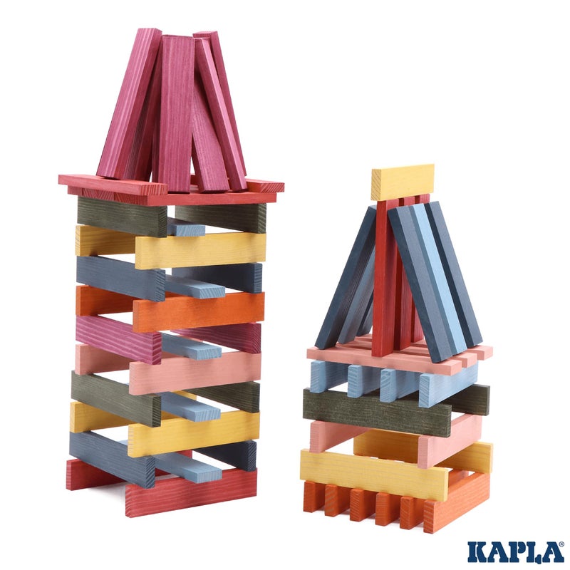 KAPLA 100 Octocolor Case - Wooden Construction Set 100 Colored Building Planks - Image 5