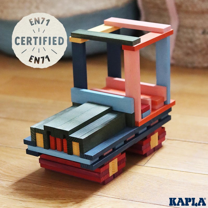 KAPLA 100 Octocolor Case - Wooden Construction Set 100 Colored Building Planks - Image 4