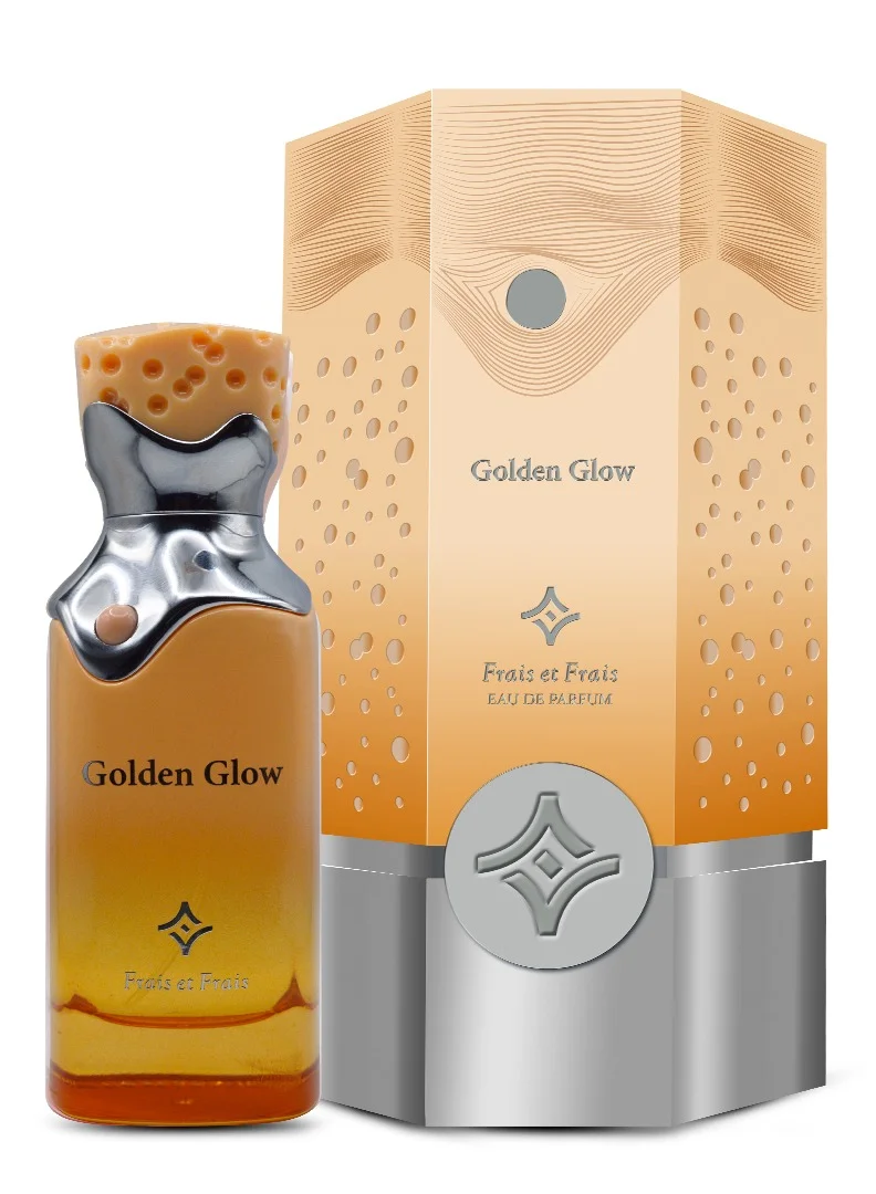 Frais Et Frais Frais Et Frais Golden Glow Perfume 100ML - Eau de Parfum - Women's Woody Oriental Fragrance with Bergamot, Rose &amp; Vanilla
