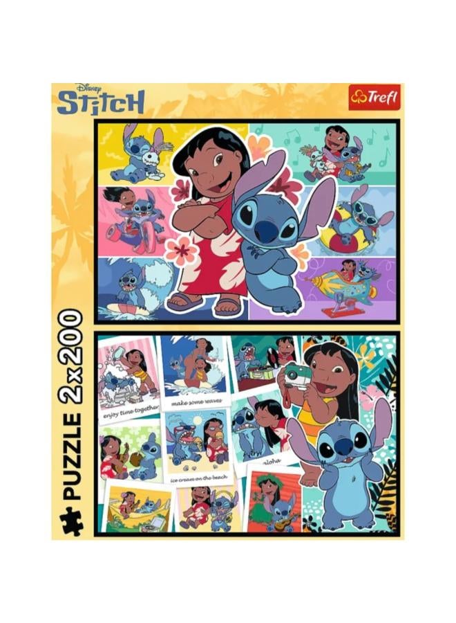 Trefl Puzzle Lilo & Stitch – 2x200 - Image 2