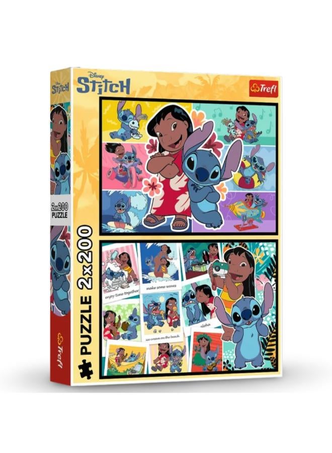 Trefl Puzzle Lilo & Stitch – 2x200 - Image 1