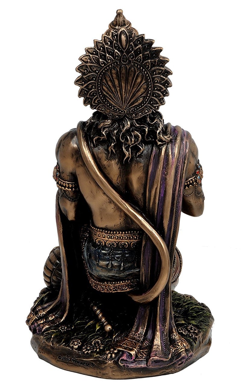 Idol Collections Dattatreya Bonded Bronze Lord Hanuman, Height 7.5" I Home Decor - Image 2