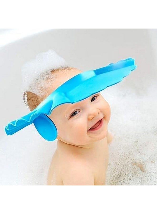 EXPORTTANZA Soft Adjustable Visor Hat Safe Shampoo Shower Bathing Protection Bath Cap for Toddler, Baby, Kids, Children (Multi Color) - Image 1