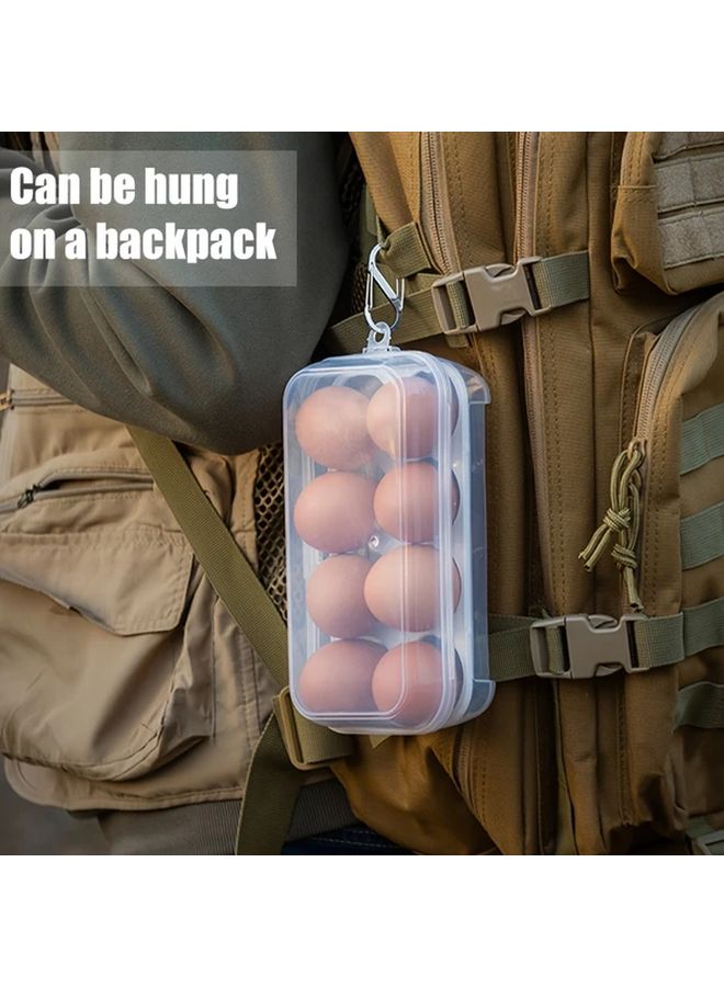 4 Grid Egg Holder Durable PP Plastic for Camping Picnics Travel - Image 3