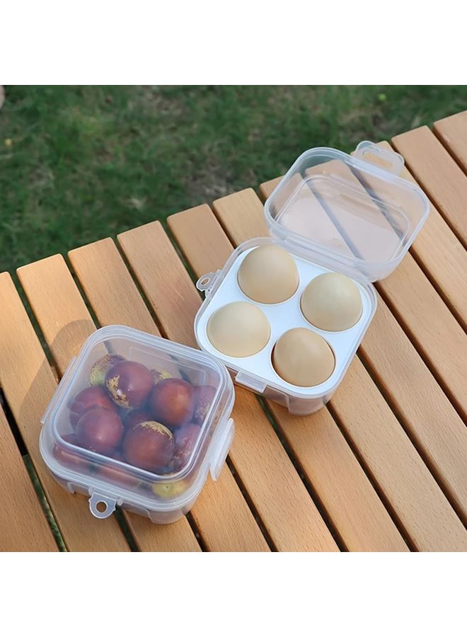 4 Grid Egg Holder Durable PP Plastic for Camping Picnics Travel - Image 5