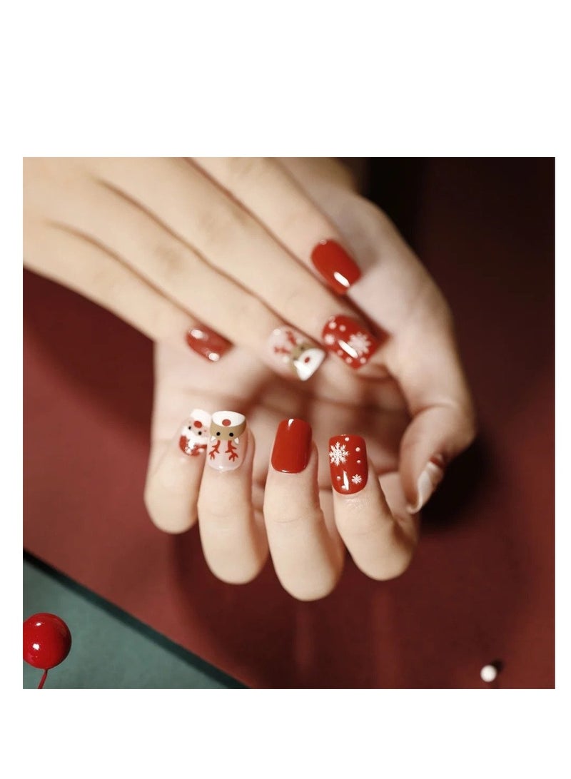 Salon Acrylic Reusable False Nails Set Double Tape and Glue Included - Image 1