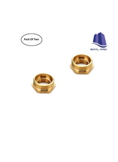 Generic Pack of 2 Brass Reducer BSP Male Thread to BSP Female Thread Reducing Bush Hex Reducer Bushing Hose Pipe Fitting Connector Adapter 3/4''X1/2''  - Image 2