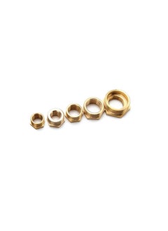 Generic Pack of 2 Brass Reducer BSP Male Thread to BSP Female Thread Reducing Bush Hex Reducer Bushing Hose Pipe Fitting Connector Adapter 3/4''X1/2''  - Image 1