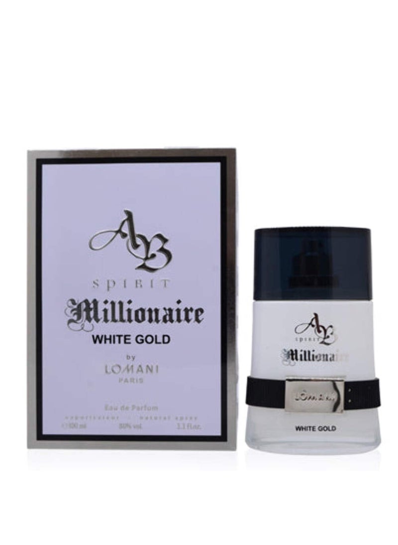 Lomani - Lomani Spirit Millionaire White Gold Men EDP Spray 3.3 oz - Image 1
