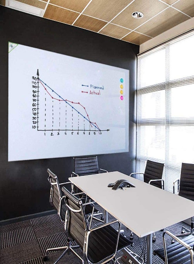 ZHIDIAN Magnetic Whiteboard Contact Paper for Wall 36 x 24 inches, Magnetic Dry Erase White Board Sticker with Non-Adhesive Backing for Office Home School - Image 1